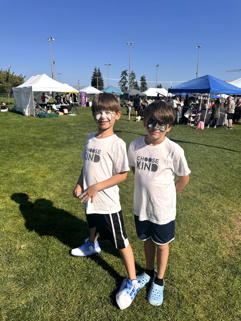 Alex & Nathan at BC Day: Choose to be kind