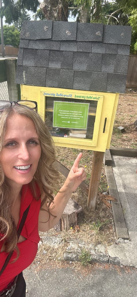 Finding a little Free Library While Door Knocking